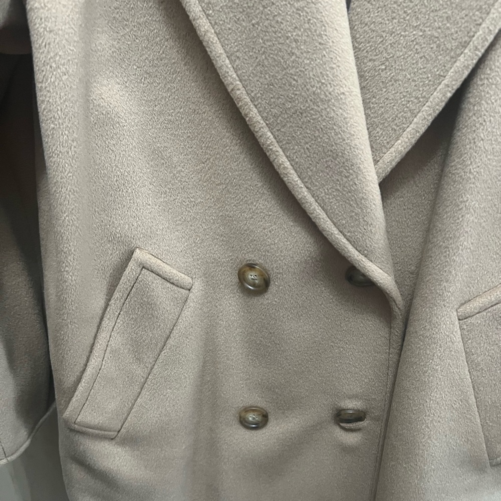 Vintage Max Mara Camel Wool Coat Oversized Icon Silhouette Made in Italy Luxury - Picture 4 of 13
